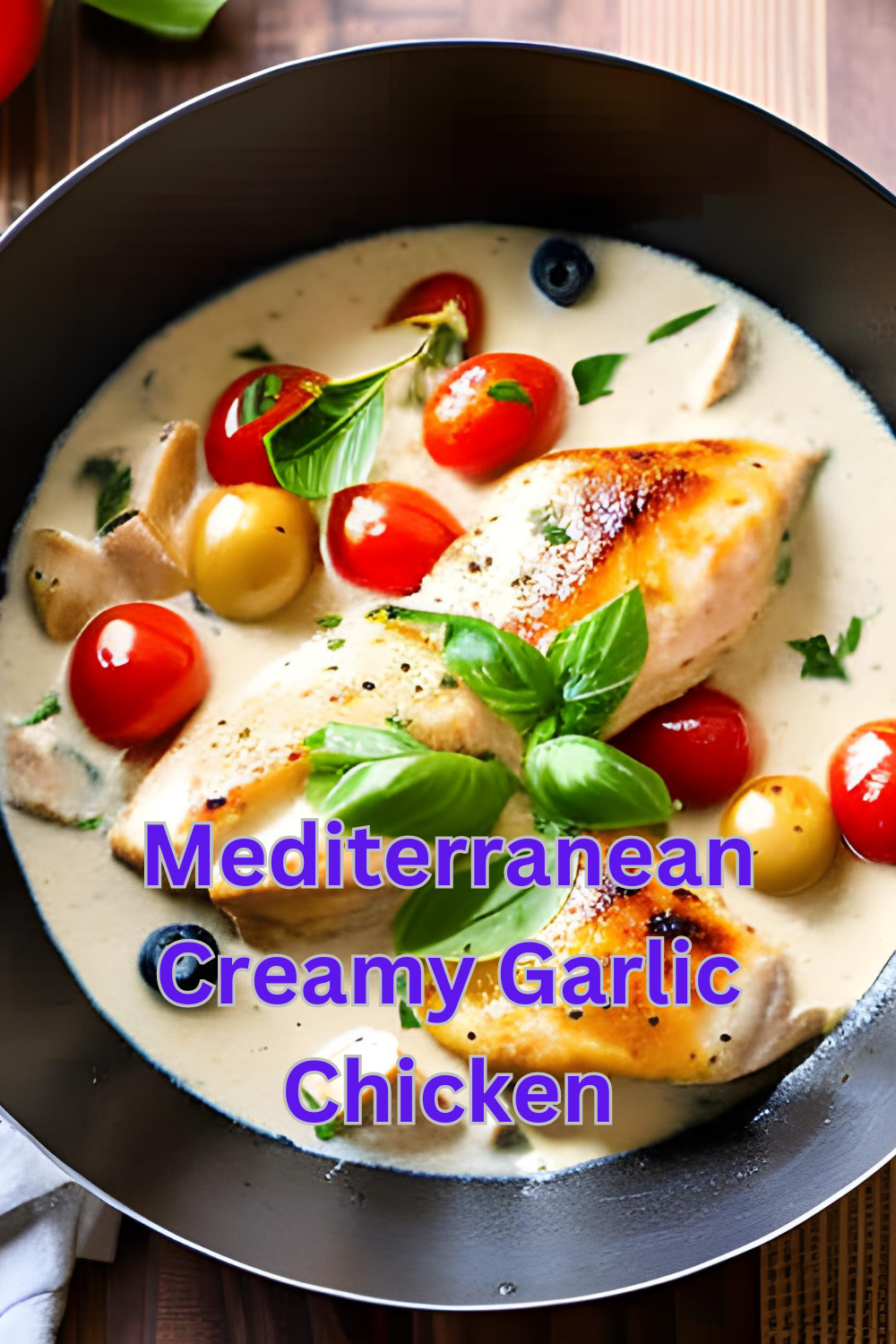 Mediterranean Creamy Garlic Chicken